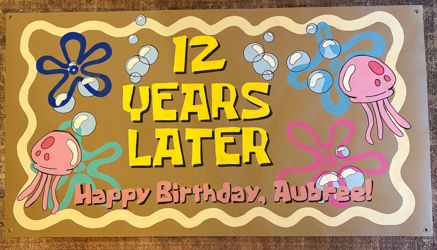 Custom Hand-Painted Birthday Banners