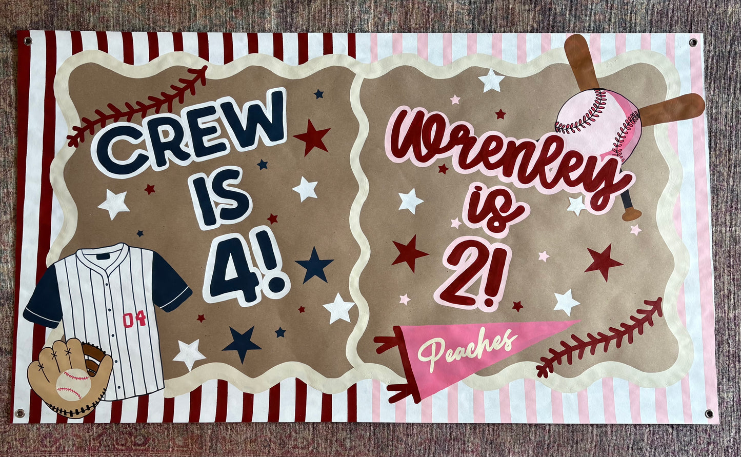 Custom Hand-Painted Birthday Banners