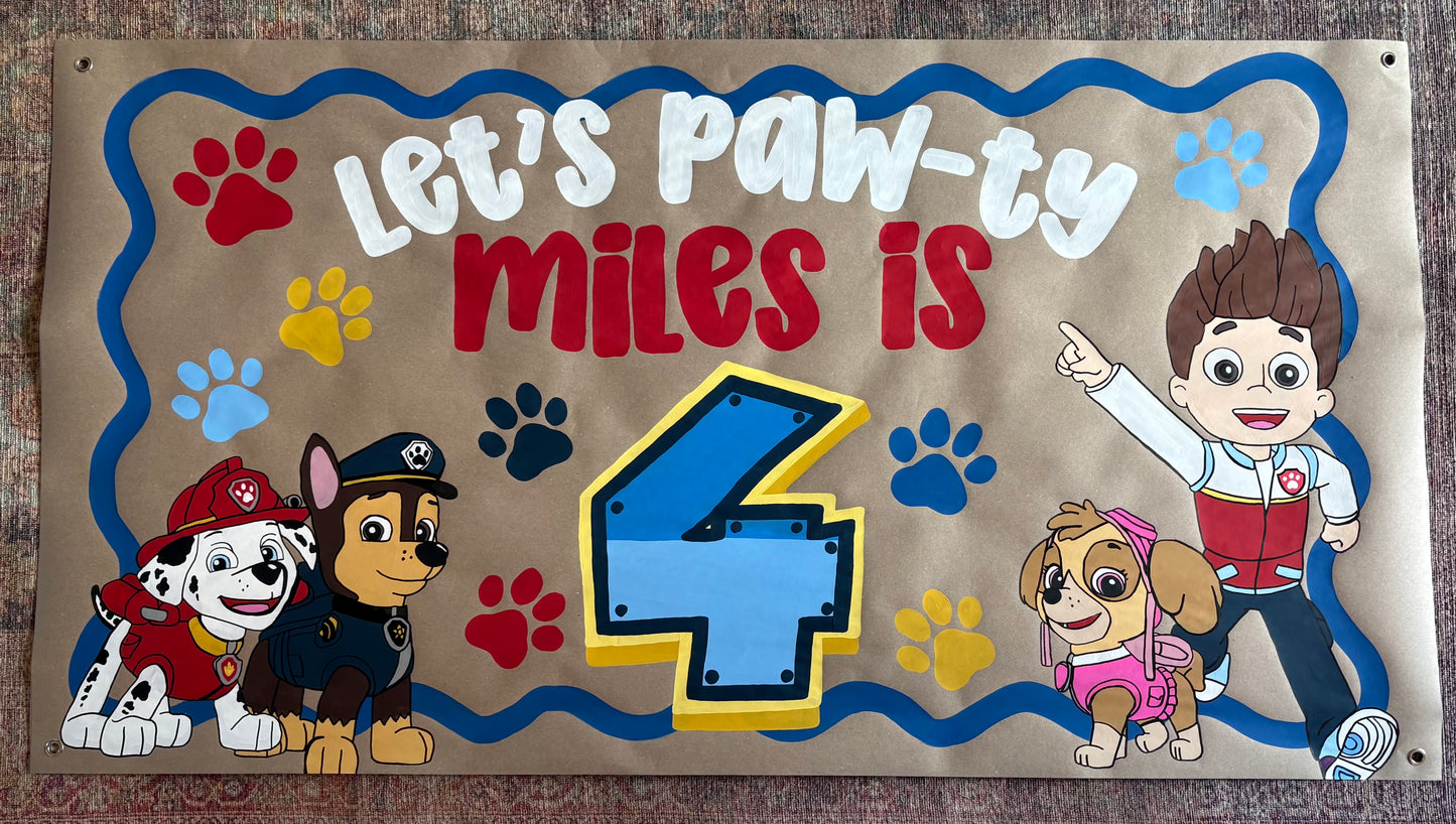 Custom Hand-Painted Birthday Banners