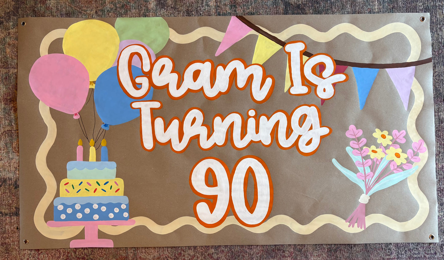 Custom Hand-Painted Birthday Banners
