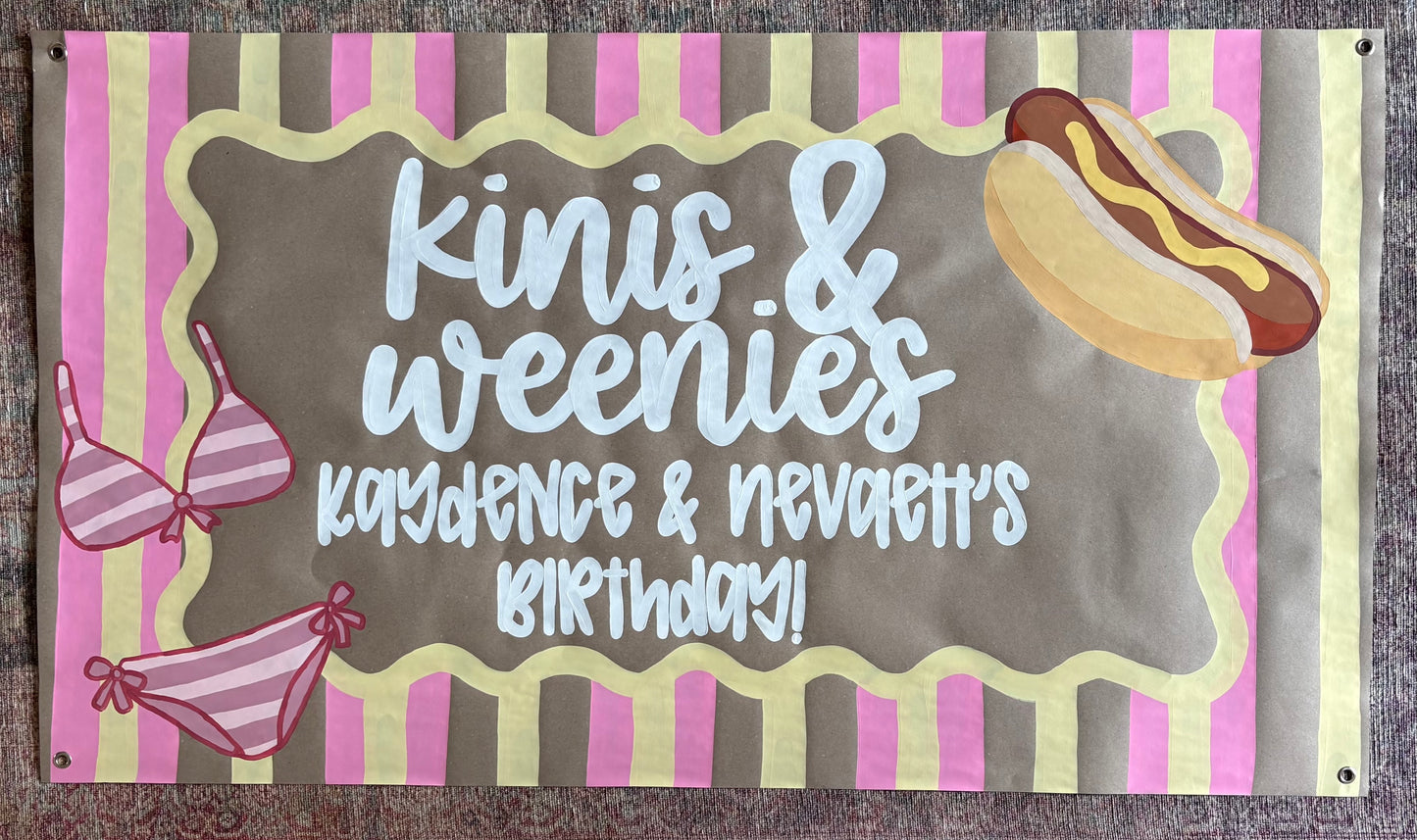 Custom Hand-Painted Birthday Banners