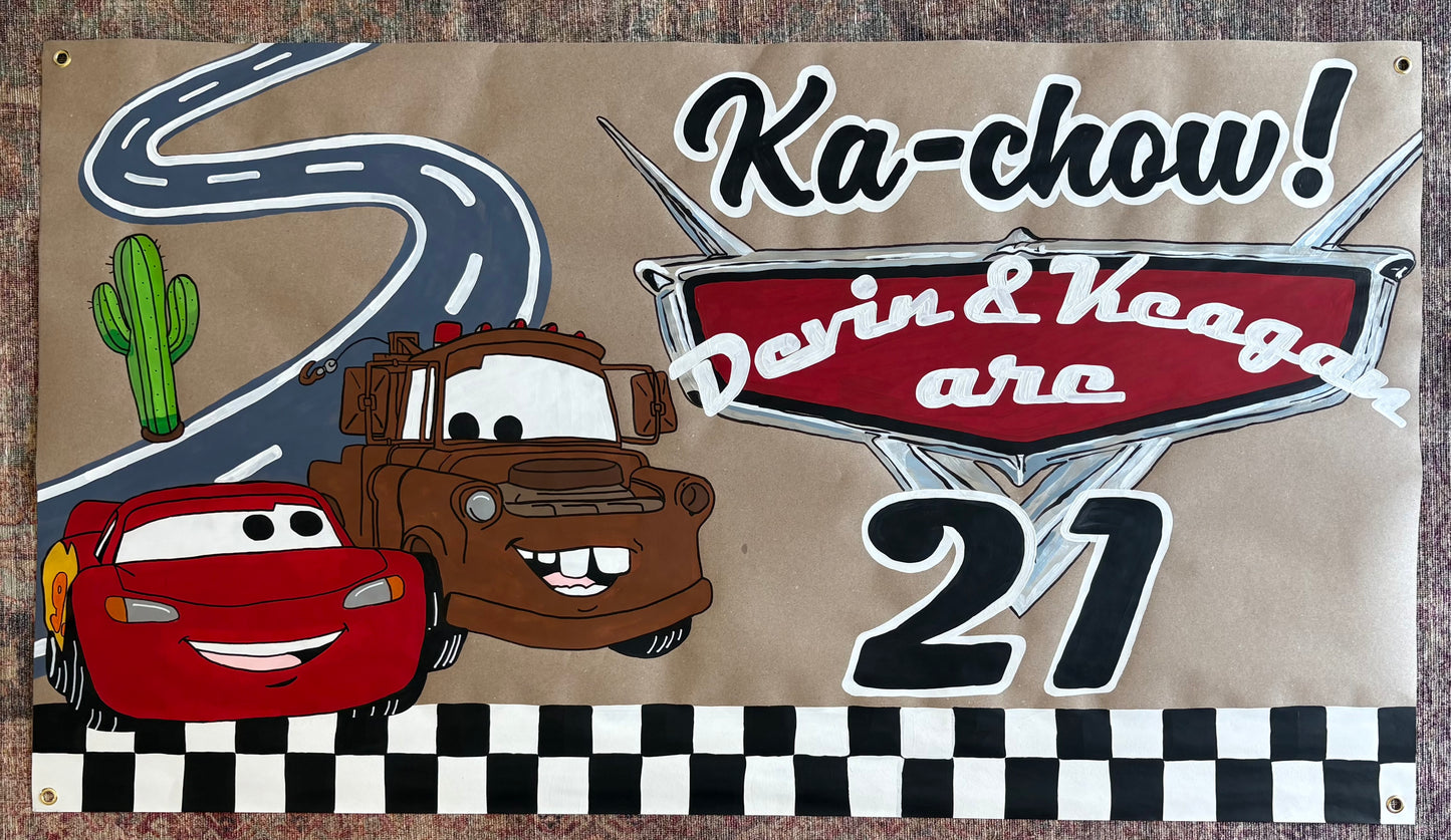 Custom Hand-Painted Birthday Banners