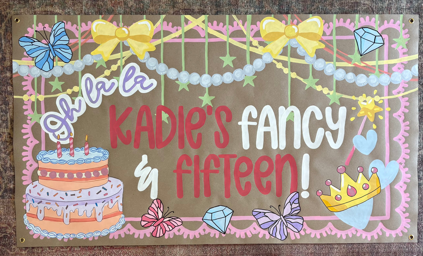 Custom Hand-Painted Birthday Banners