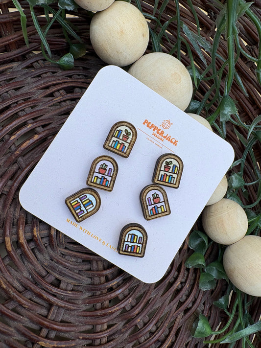 Arched Bookshelf Studs - Set of 3