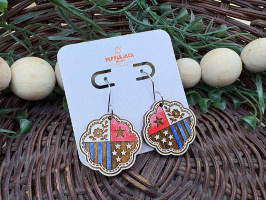 Vintage Fourth Of July Earrings