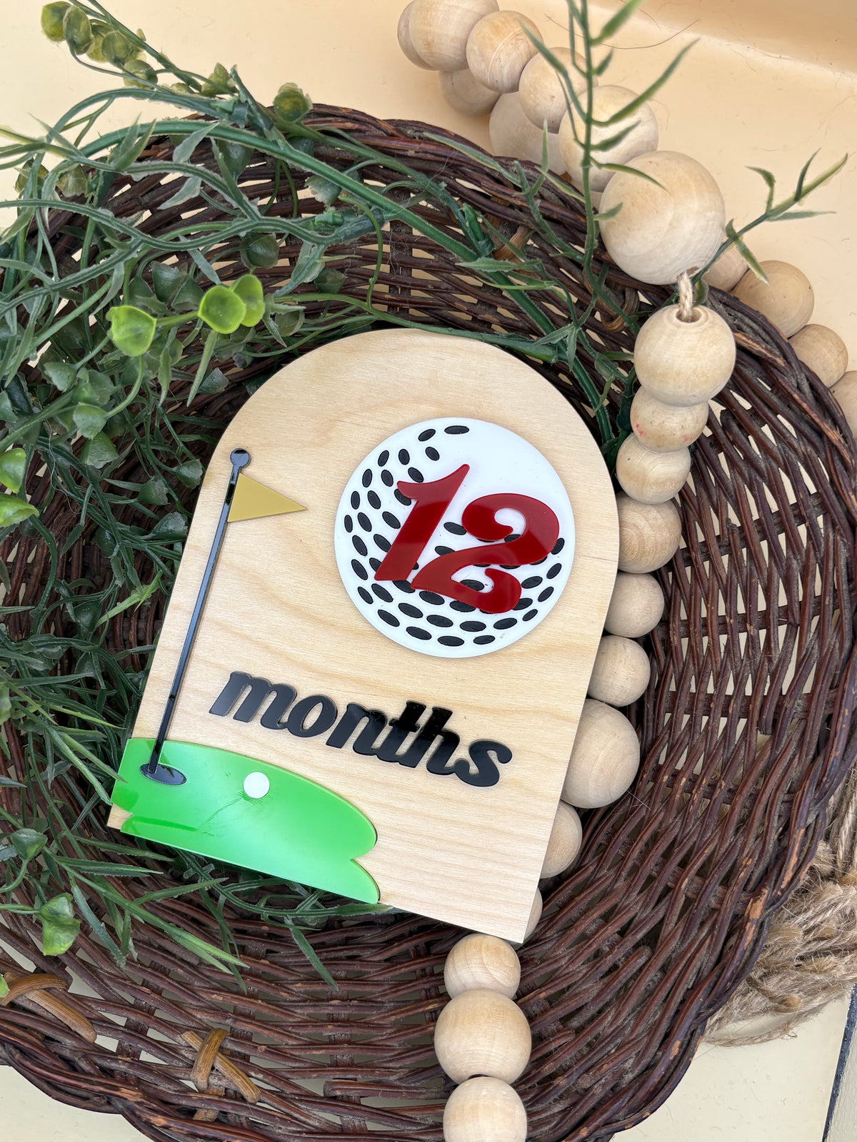 Golf Baby Milestone Signs, First Year Monthly Milestone Set, Interchangeable Golf Ball Numbers, Baby Boy Month Photo Prop, Golf Baby Gift