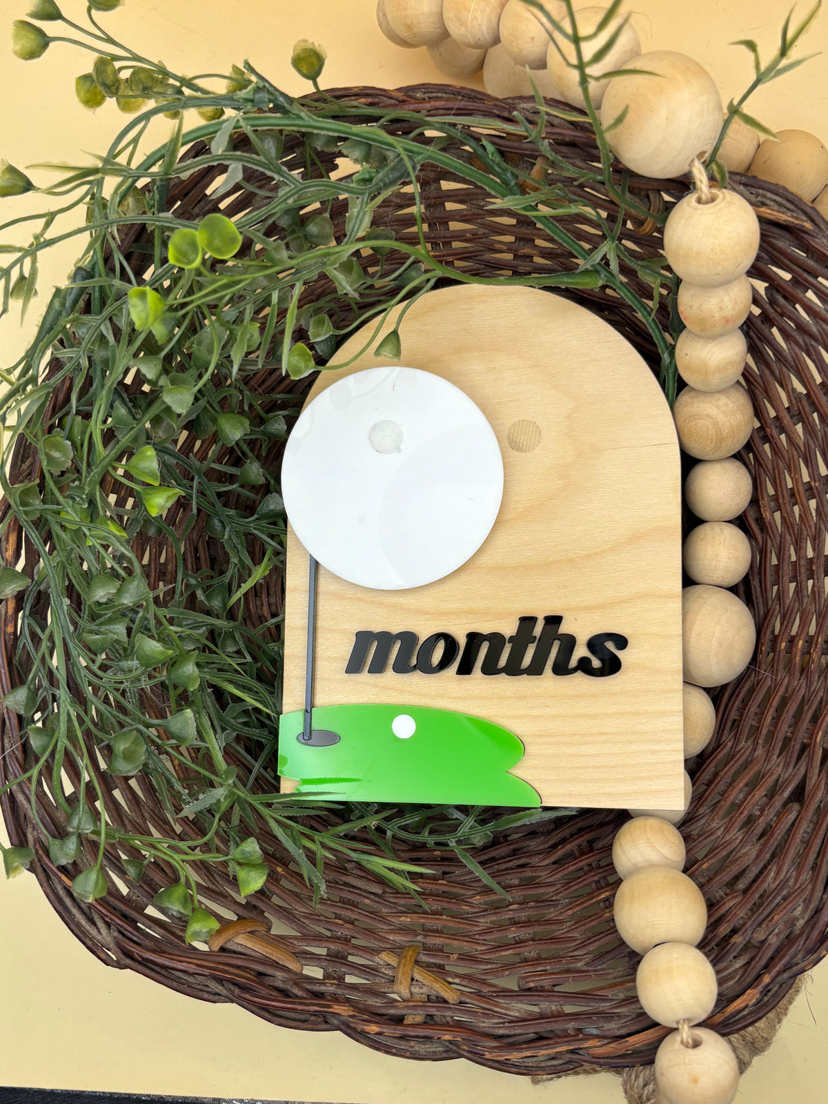 Golf Baby Milestone Signs, First Year Monthly Milestone Set, Interchangeable Golf Ball Numbers, Baby Boy Month Photo Prop, Golf Baby Gift