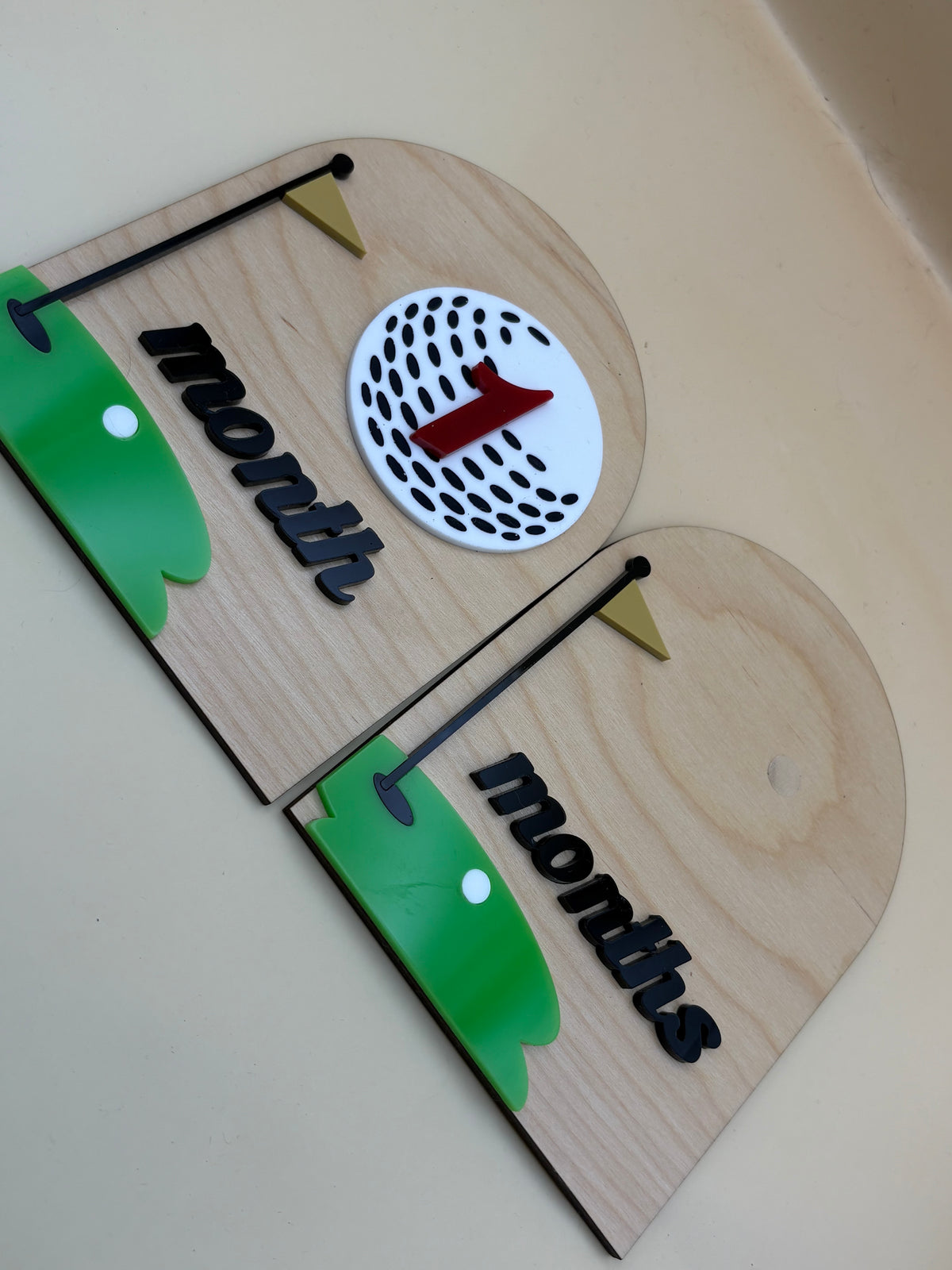 Golf Baby Milestone Signs, First Year Monthly Milestone Set, Interchangeable Golf Ball Numbers, Baby Boy Month Photo Prop, Golf Baby Gift