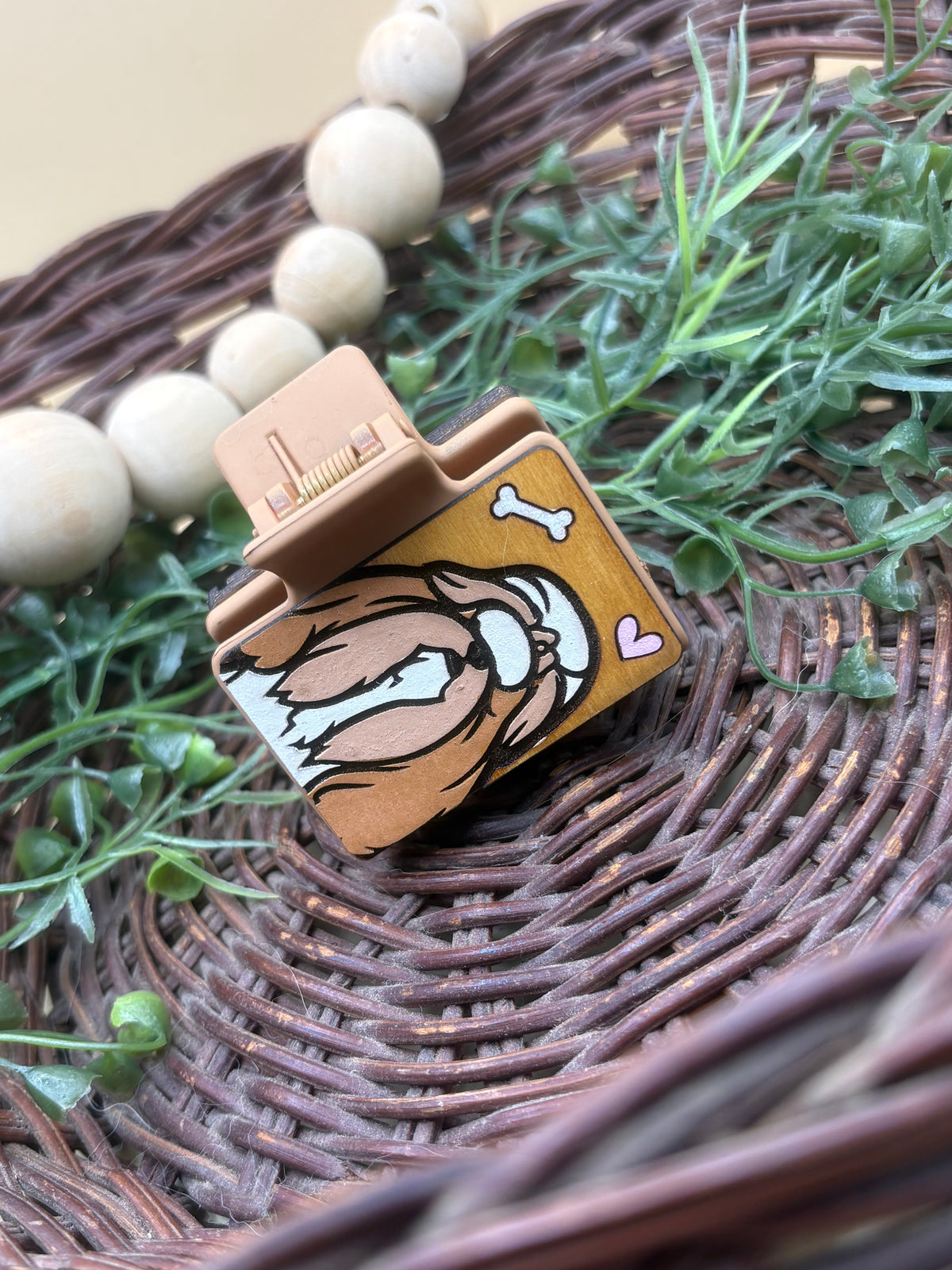 Shih Tzu Hair Claw Clip Style 2