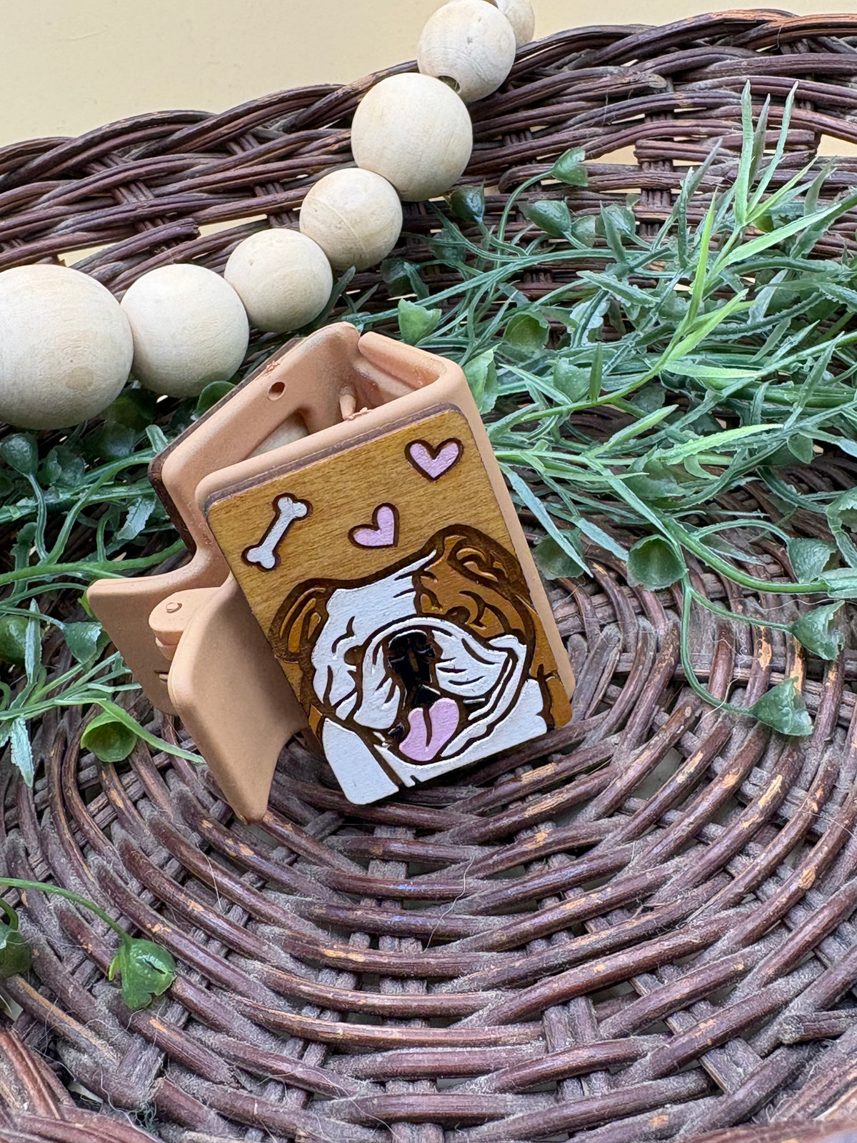 English Bulldog Claw Clip
