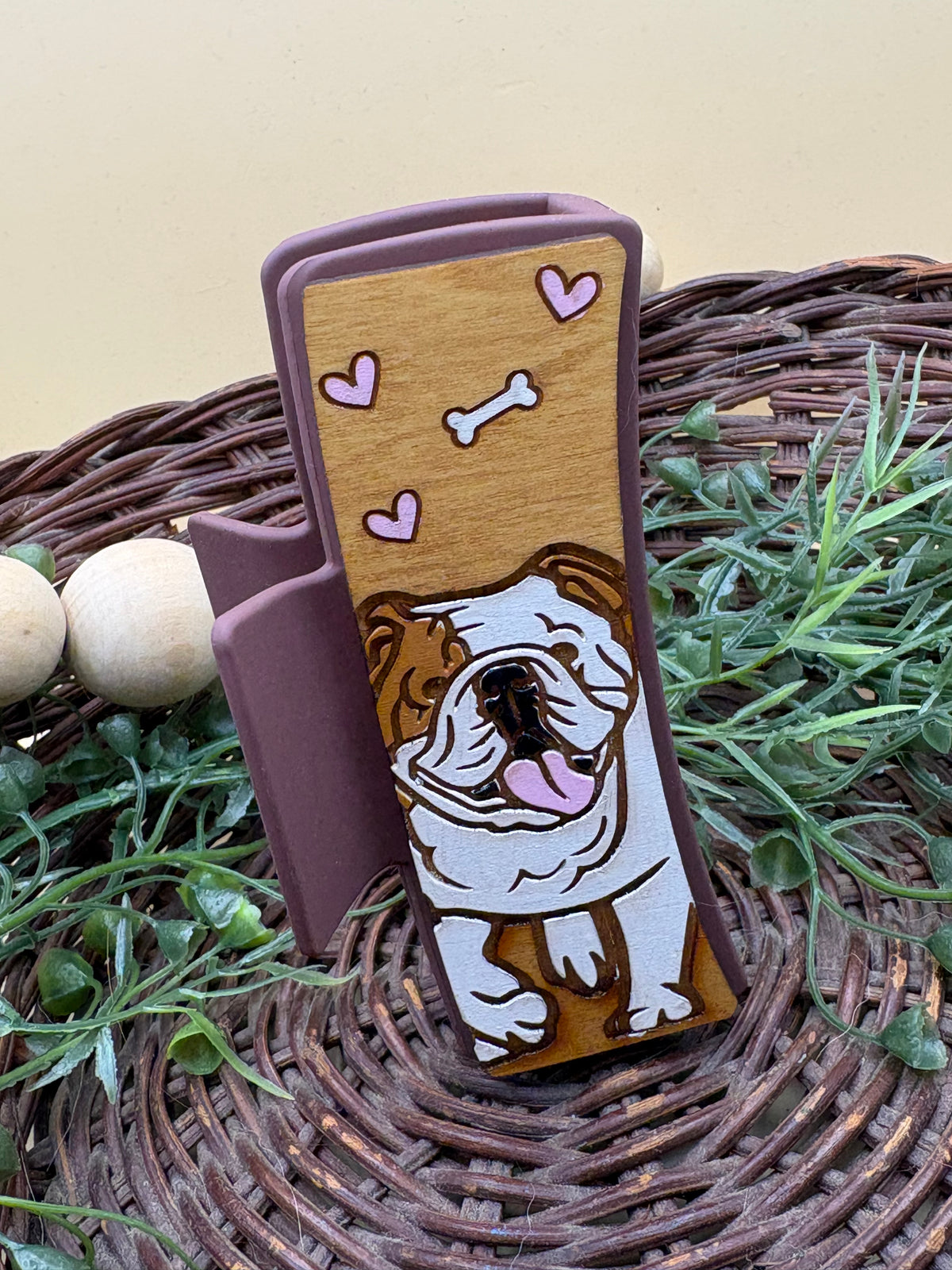 English Bulldog Claw Clip