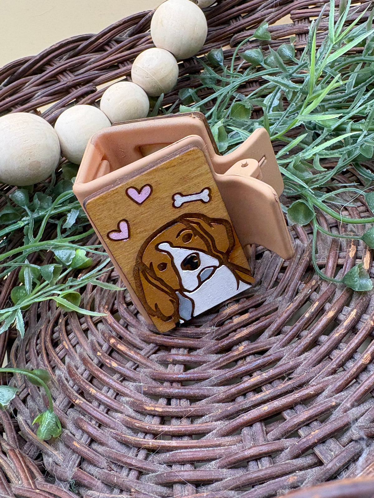 Brittany Spaniel Hair Claw Clip