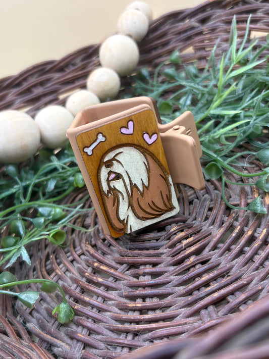 Shih Tzu Hair Claw Clip