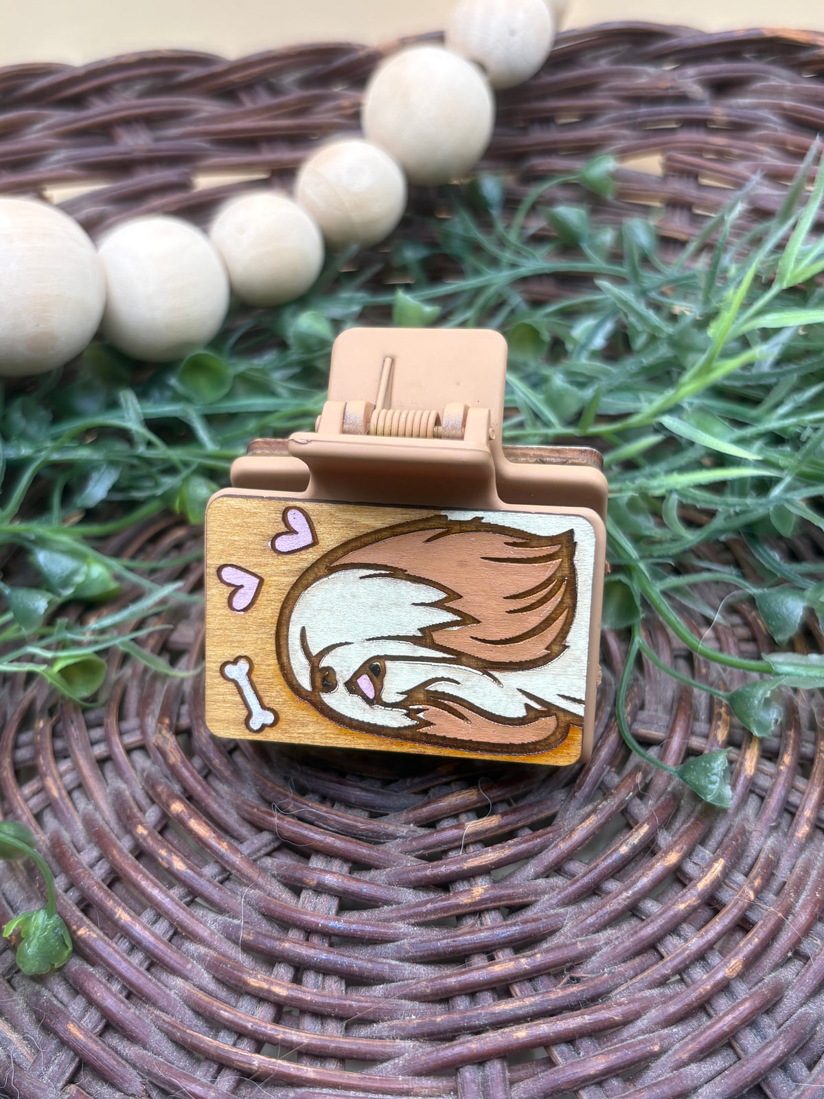 Shih Tzu Hair Claw Clip