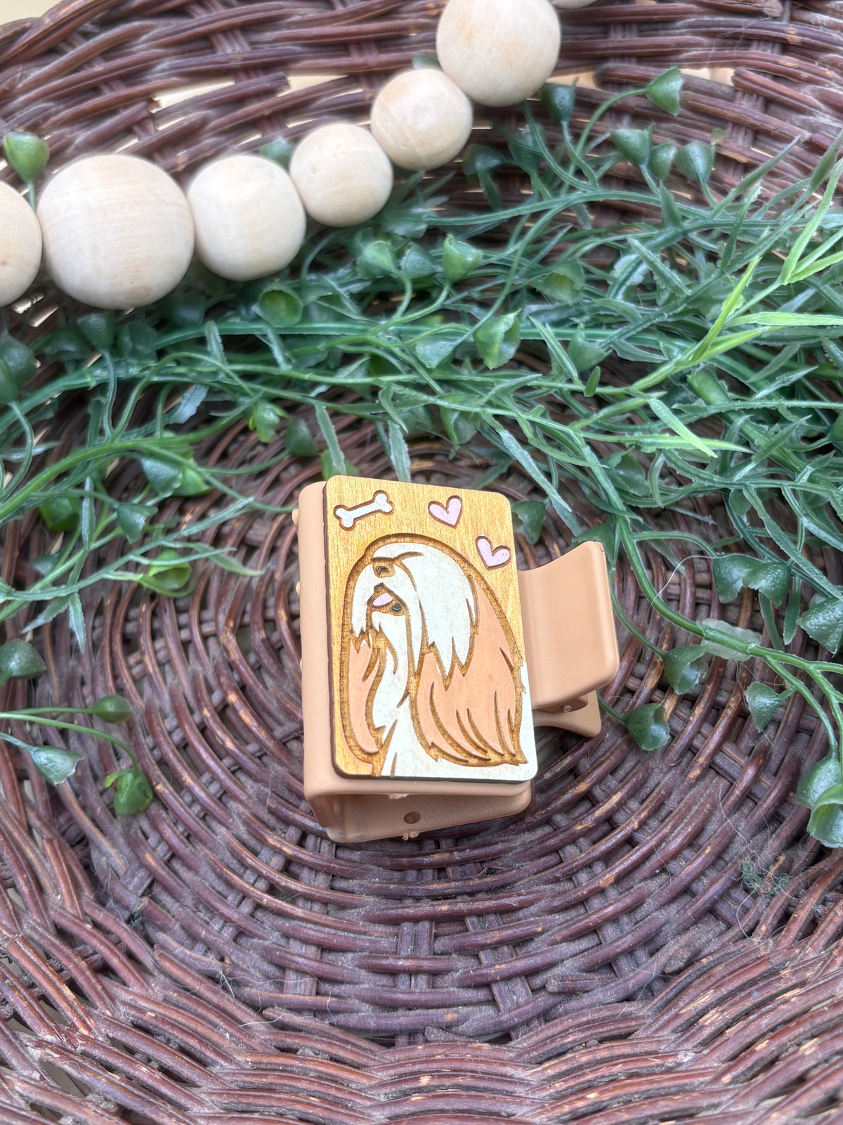 Shih Tzu Hair Claw Clip