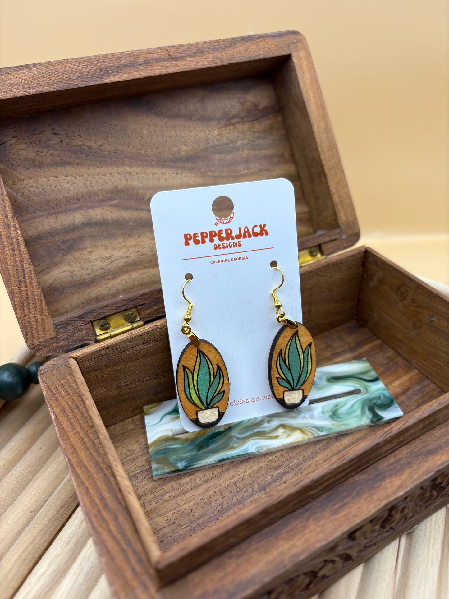 House Plant Earrings - Plant 4
