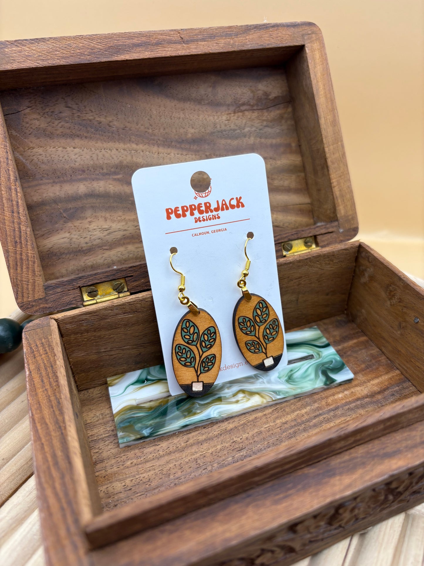 House Plant Earrings - Plant 7