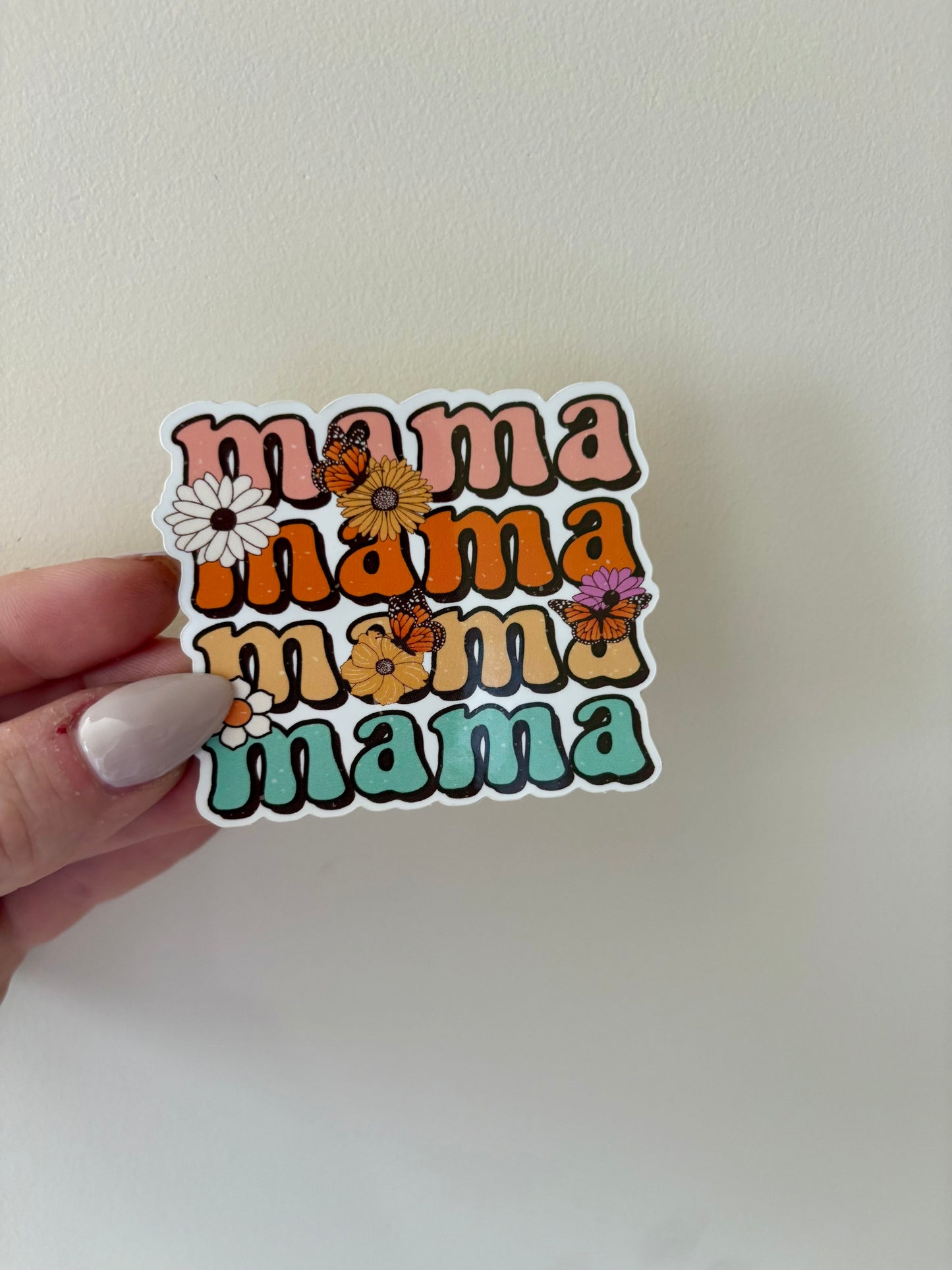 Mama Repeating Groovy Sticker
