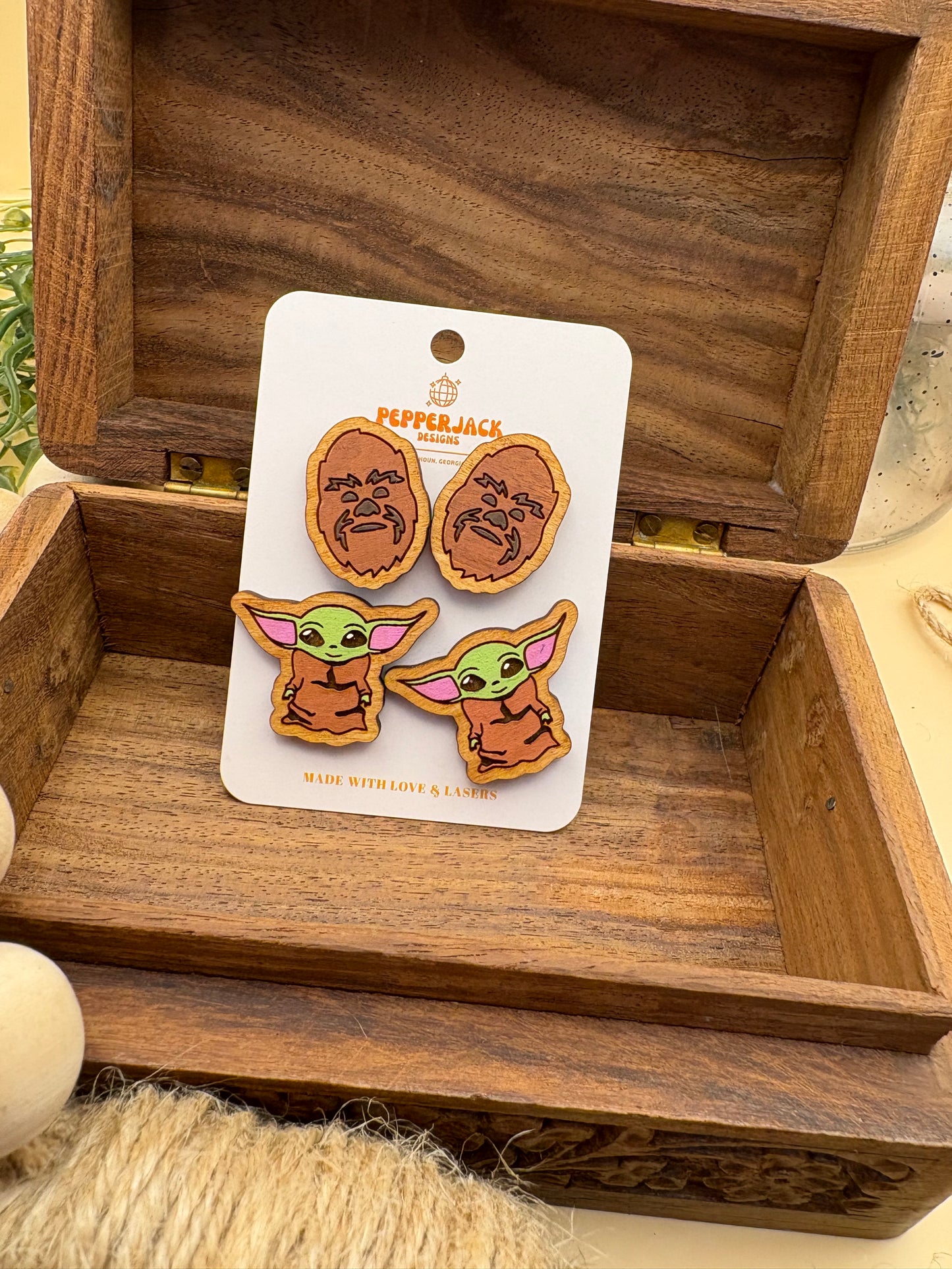 Star Wars Studs - Chewbacca & Baby Yoda (Grogu)