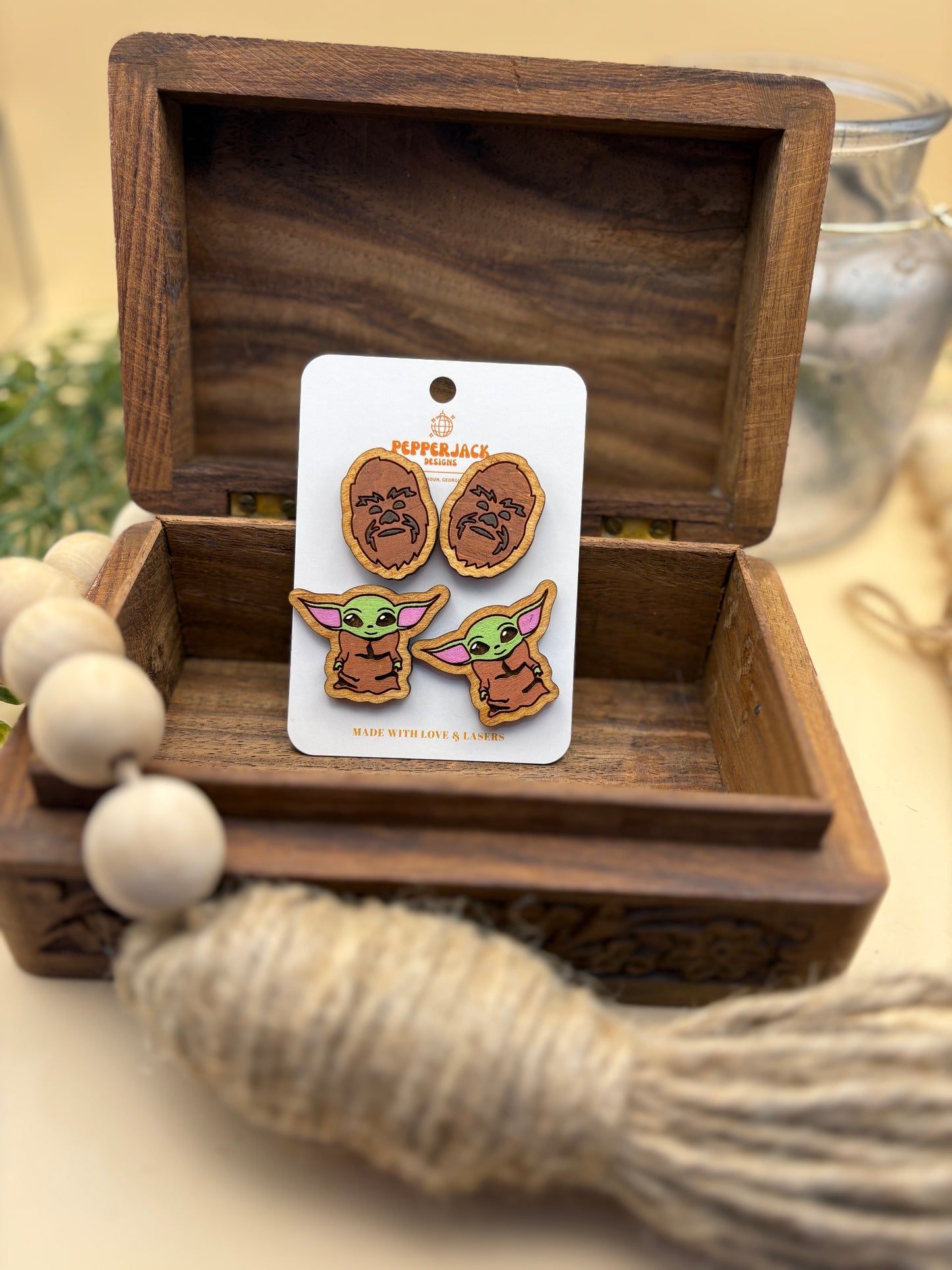 Star Wars Studs - Chewbacca & Baby Yoda (Grogu)