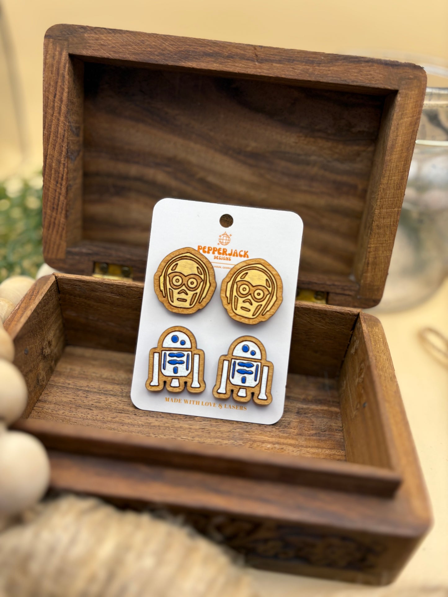 Star Wars Studs - C3PO & R2D2
