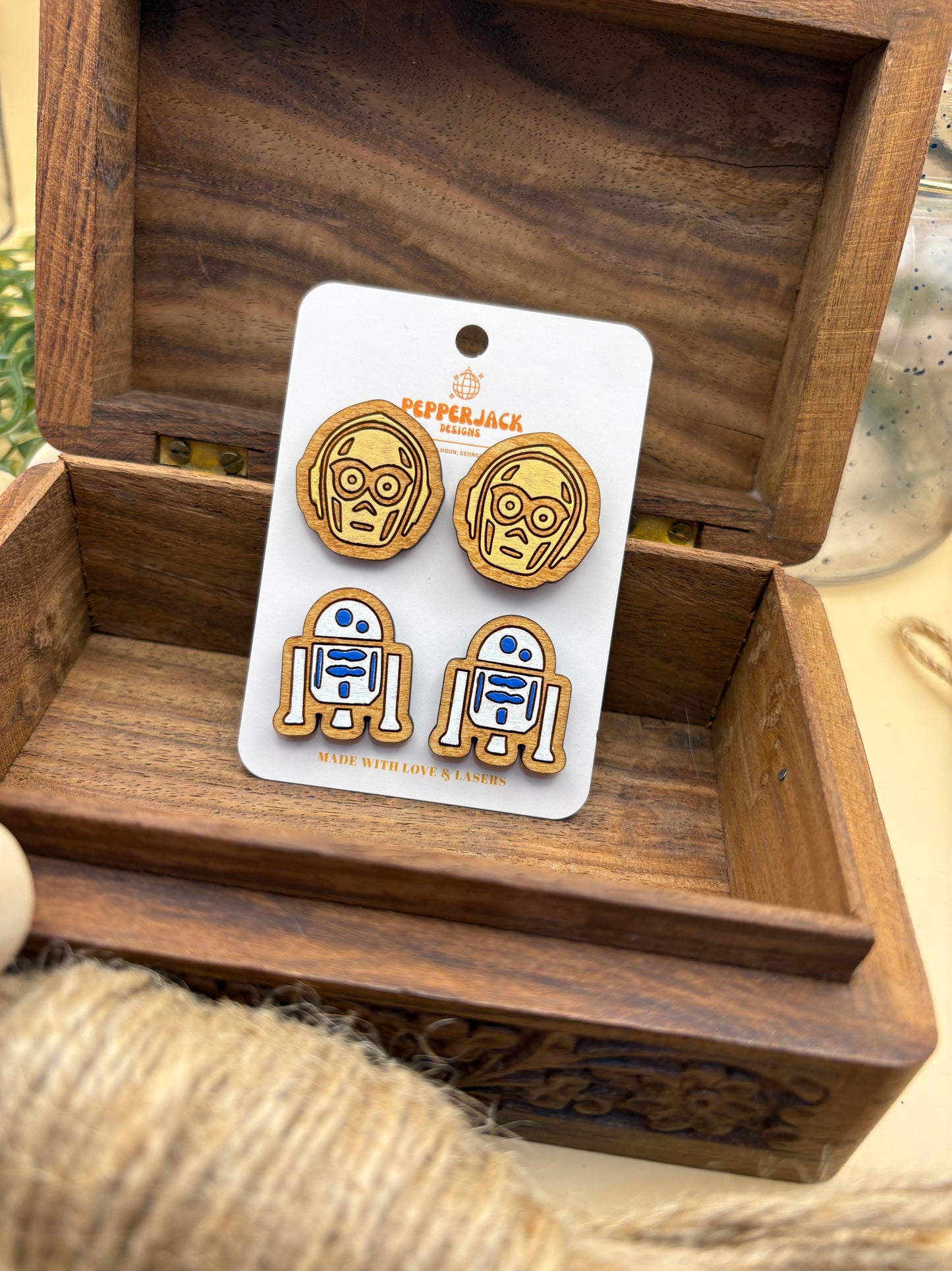 Star Wars Studs - C3PO & R2D2