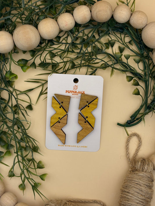 3 Triangle Drop Earrings