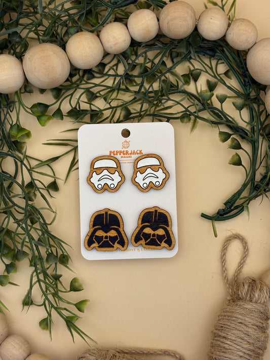 Star Wars Studs - Storm Trooper & Darth Vader