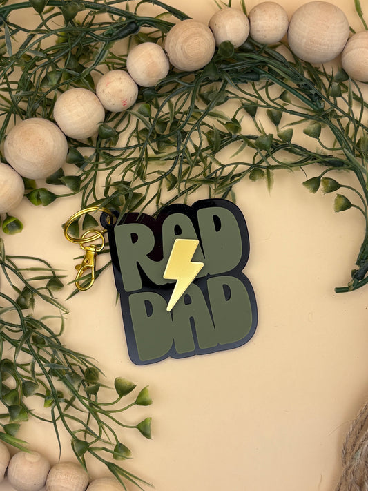Rad Dad Keychain