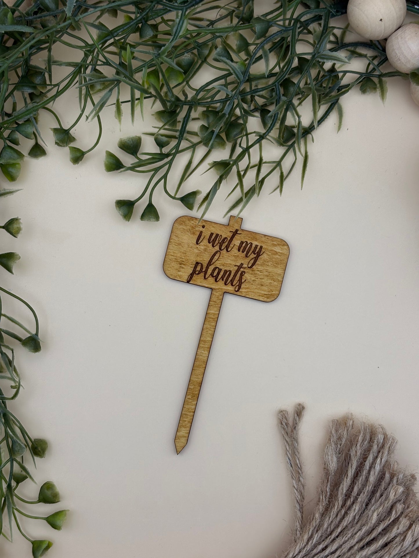 I Wet My Plants Plant Stake