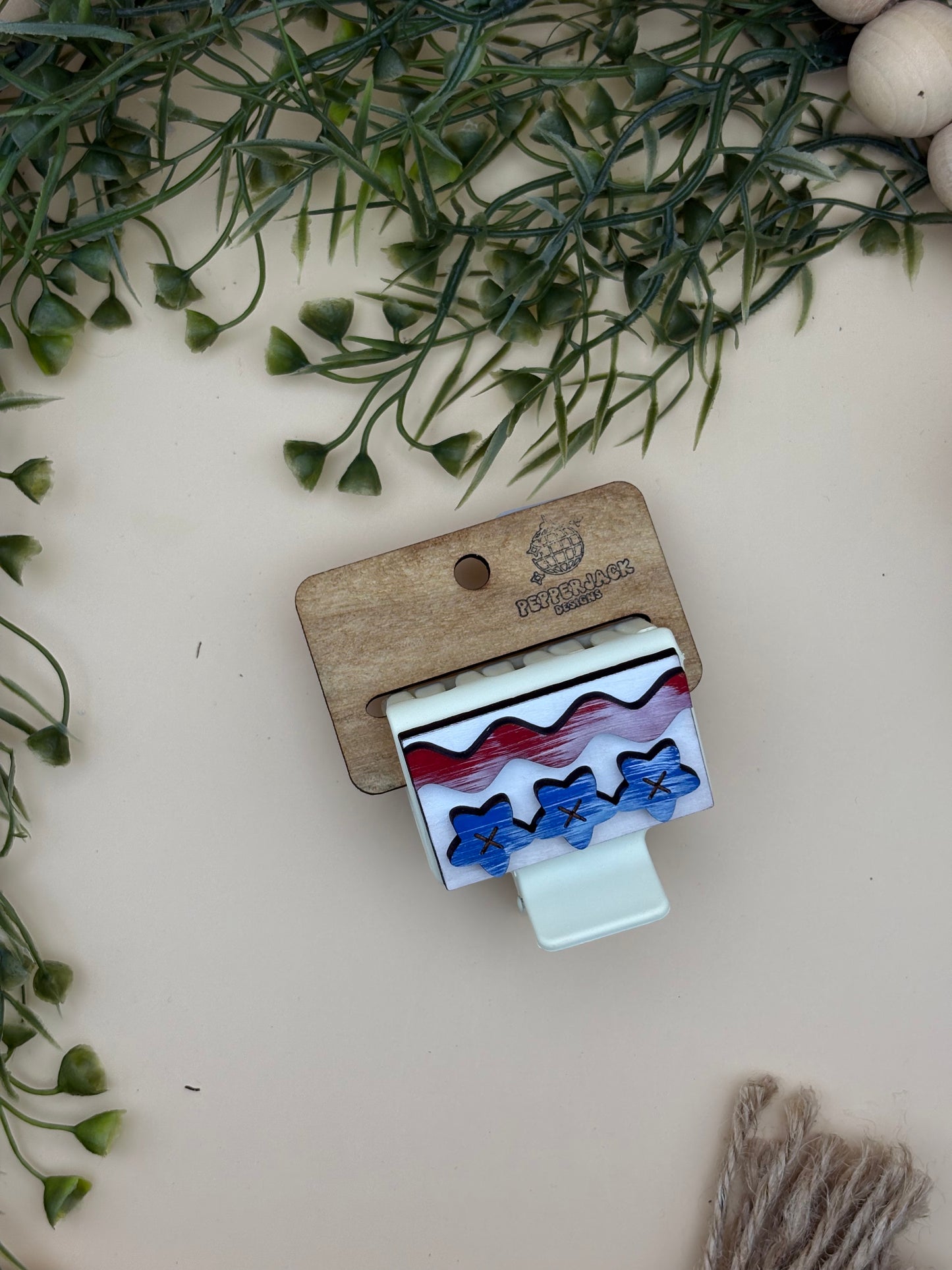 Stars & Stripes Mini Claw Clip