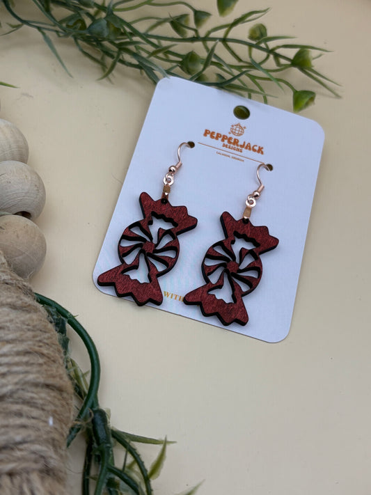 Peppermint Cut Out Earrings