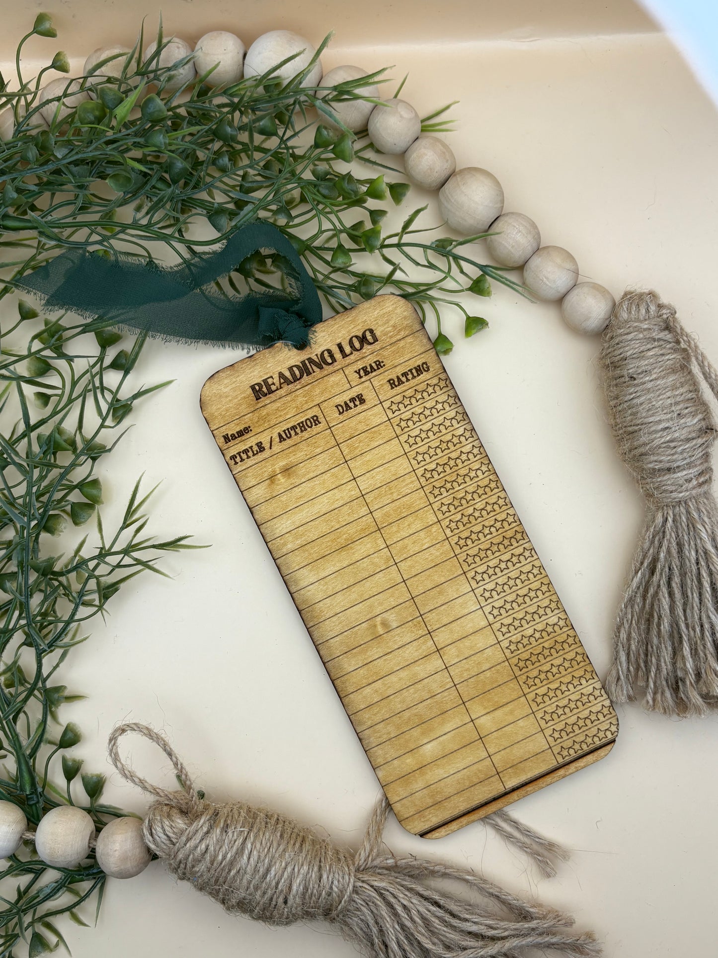 Reading Log Bookmark