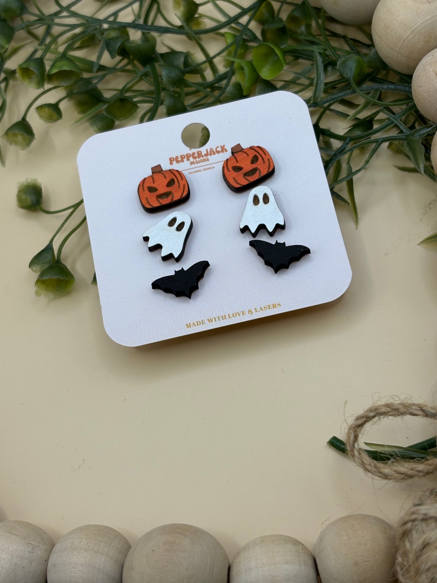 Halloween Stud Set Of 3