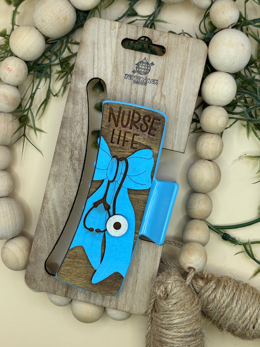 Nurse Life Jumbo Hair/Claw Clip