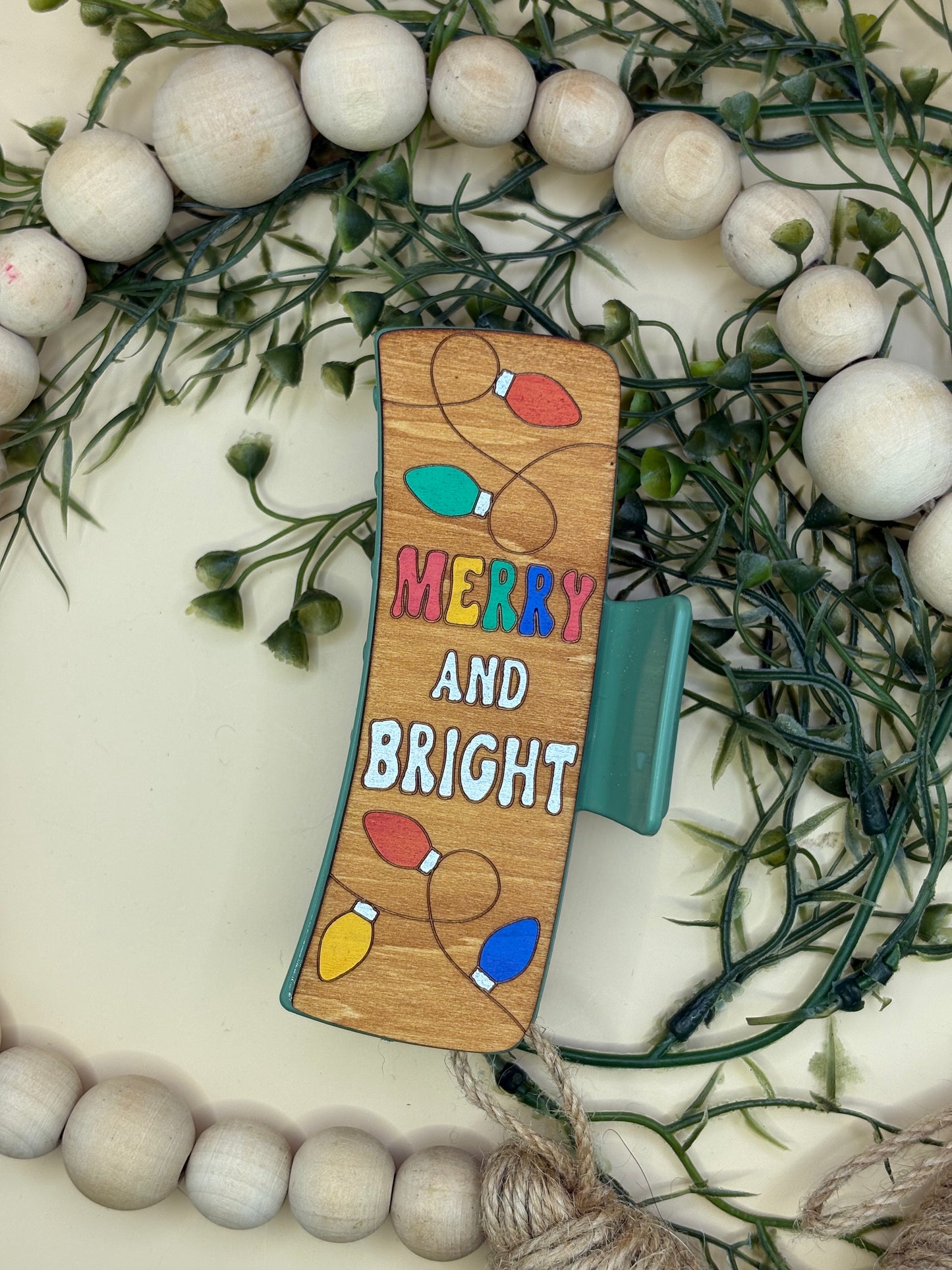 Merry & Bright Claw Clip
