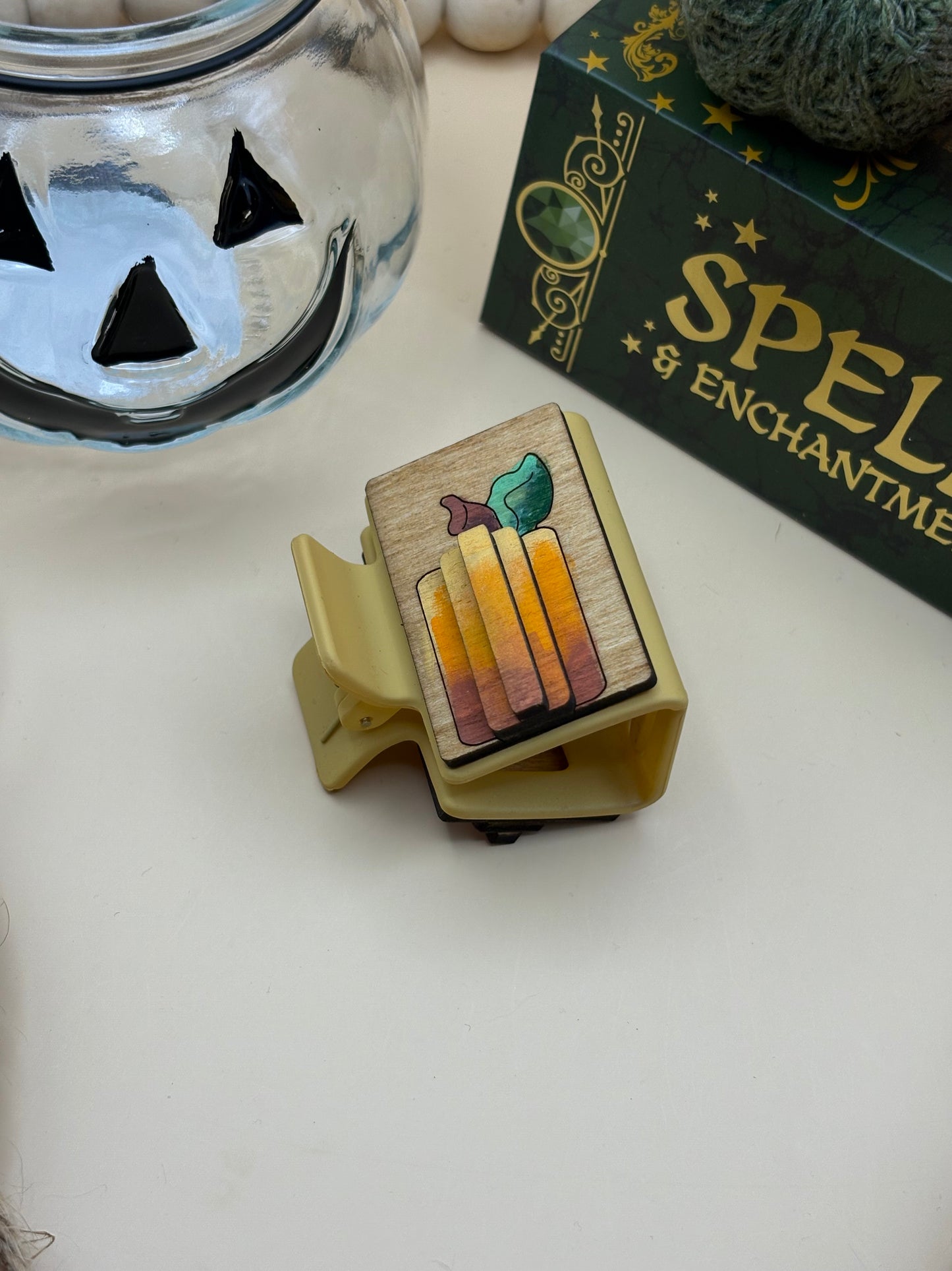 3D Pumpkin Mini Claw/Hair Clip