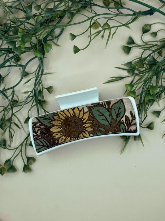 Sunflower Claw Clip
