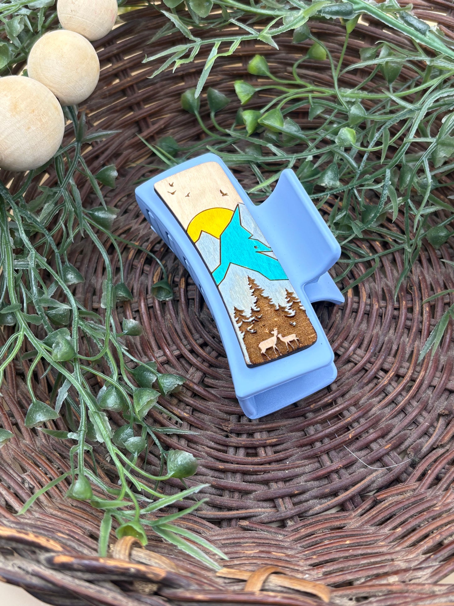 Mountains Small Claw Clip