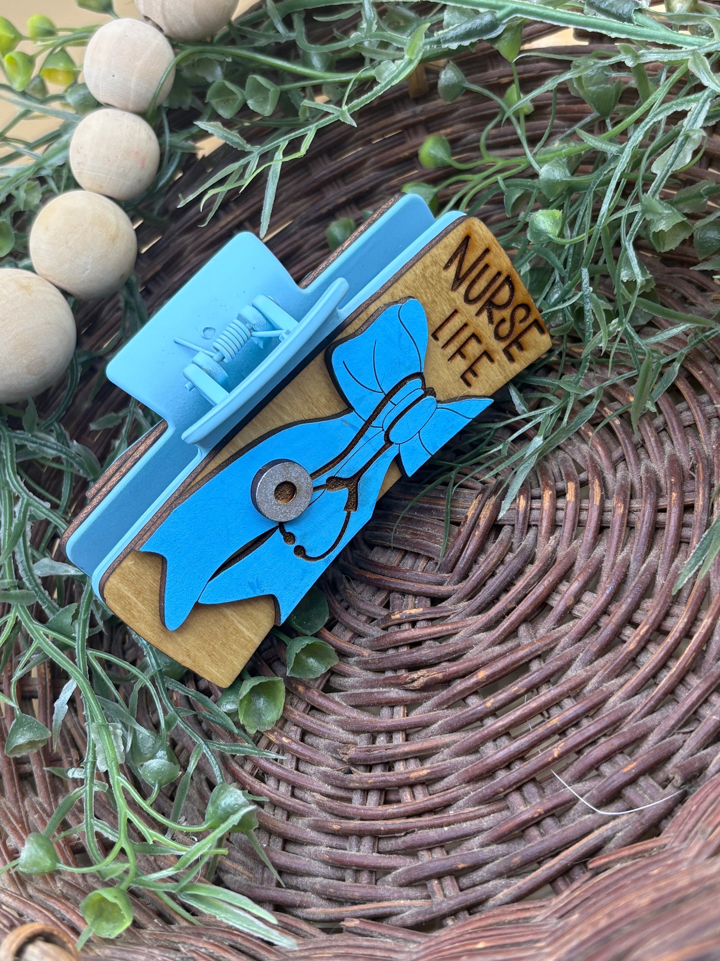 Nurse Life Claw Clip