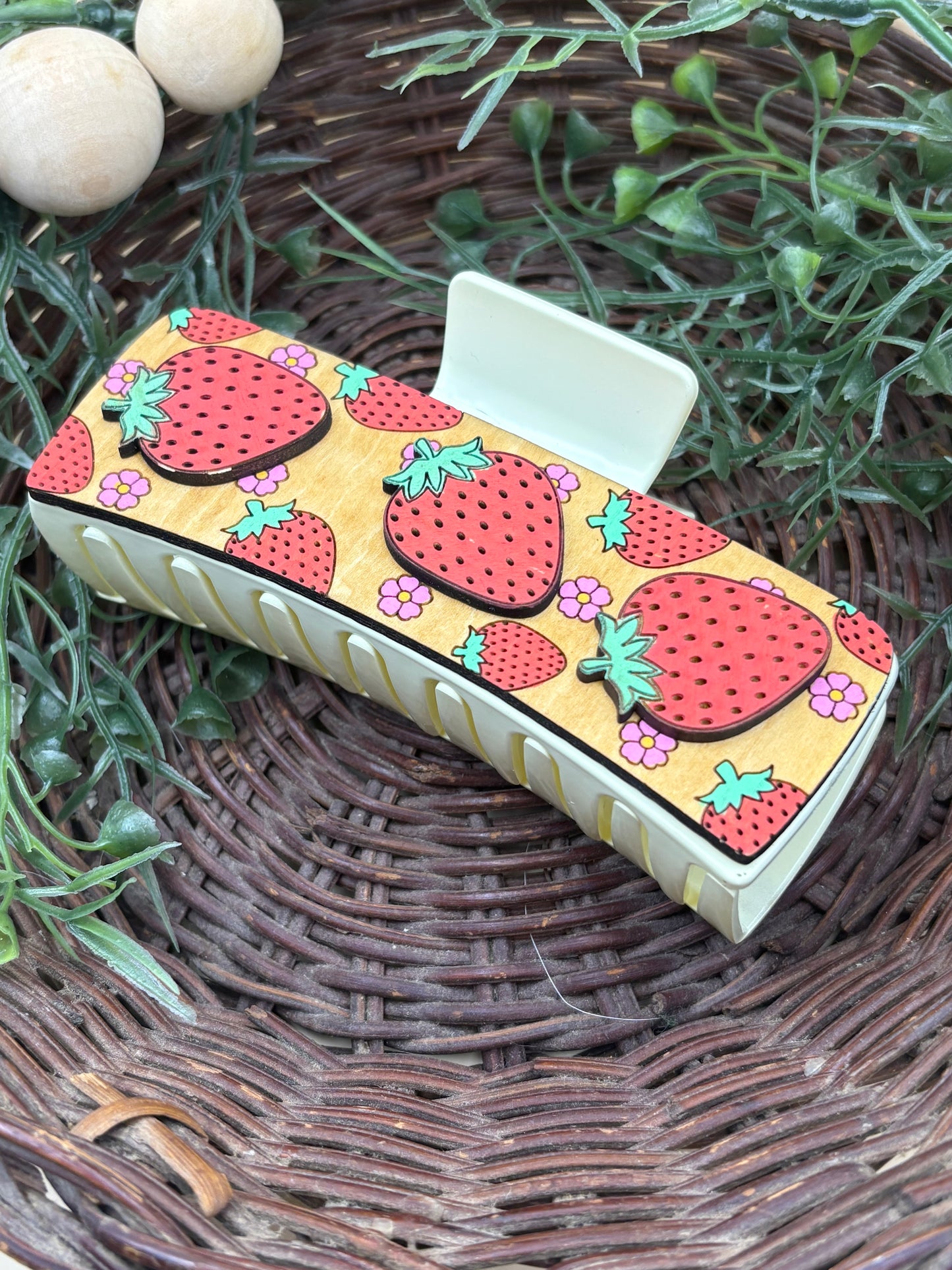 Strawberry Jumbo Claw Clip
