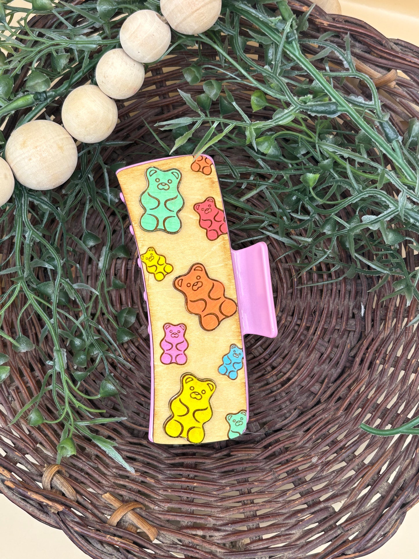 Gummy Bear Jumbo Claw Clip