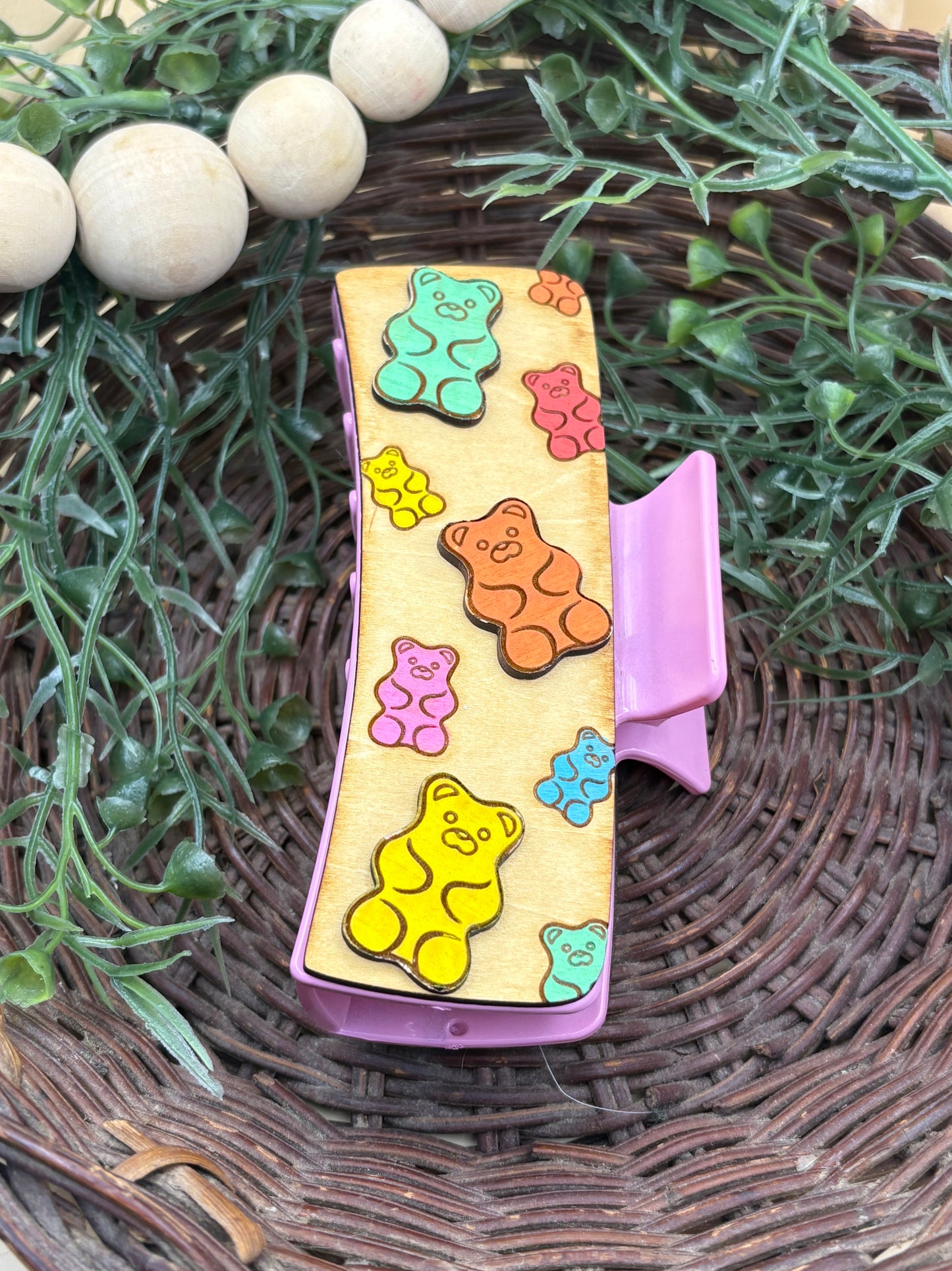 Gummy Bear Jumbo Claw Clip