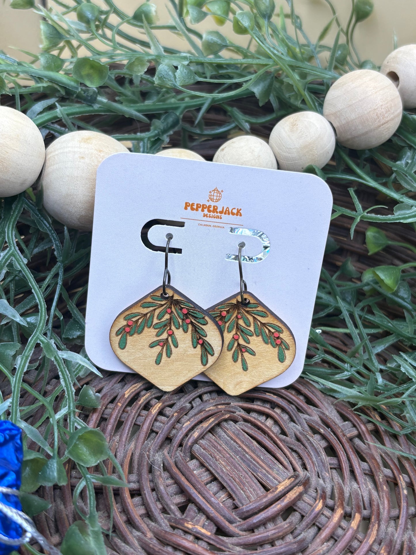 Mistletoe Bauble Earrings