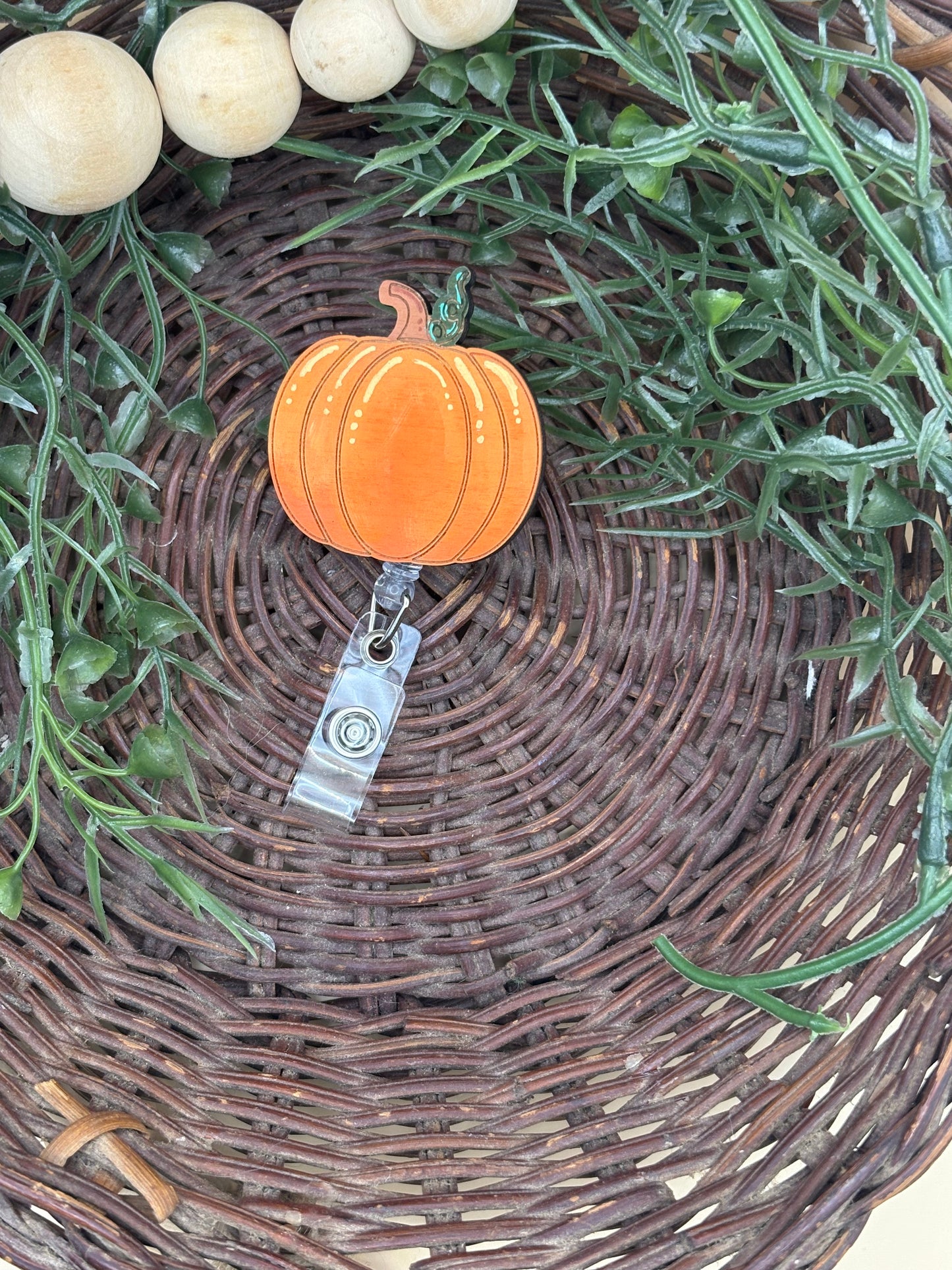 Pumpkin Badge Reel