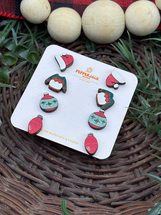 Christmas Themed Stud Earrings