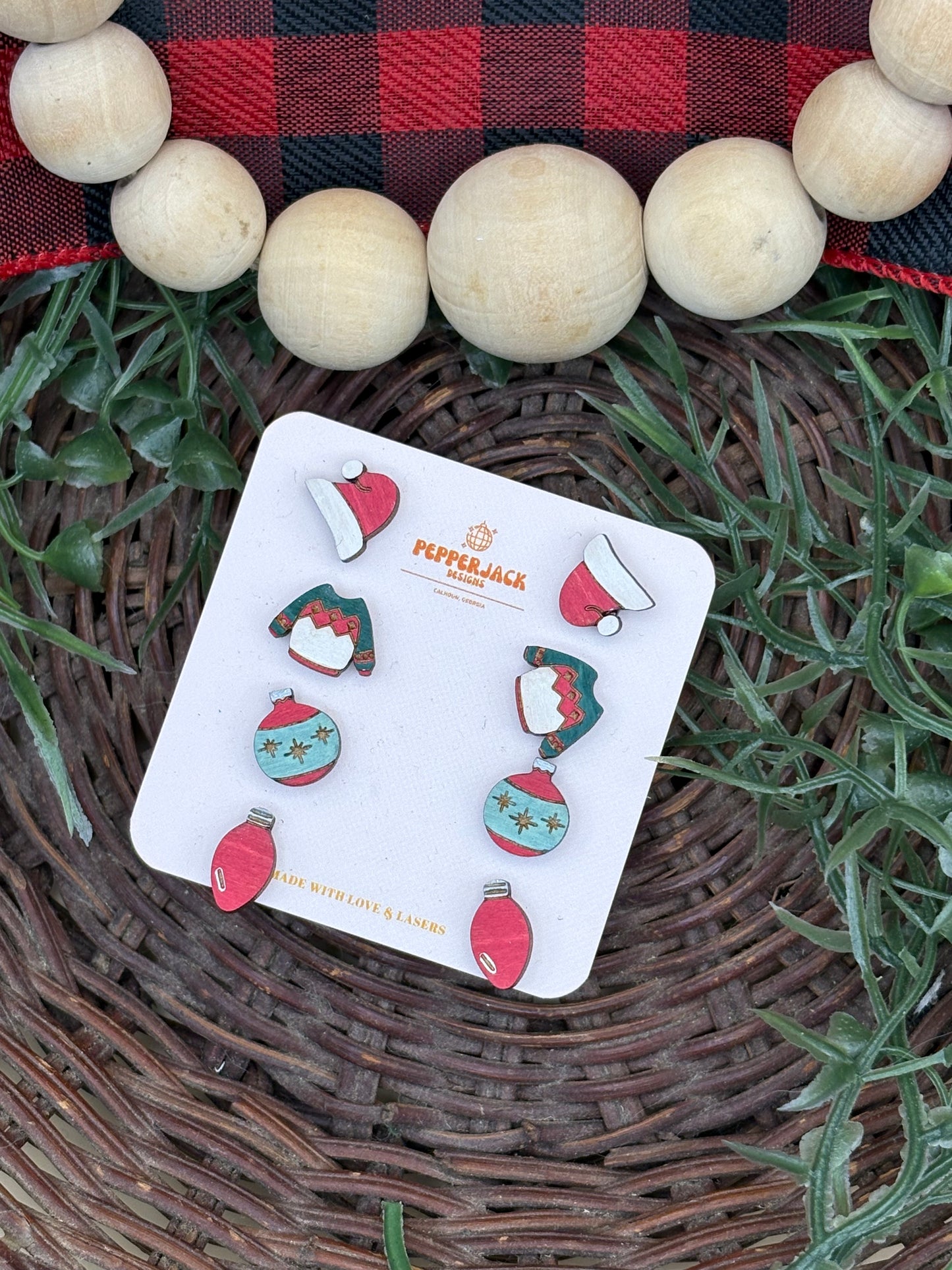 Christmas Themed Stud Earrings