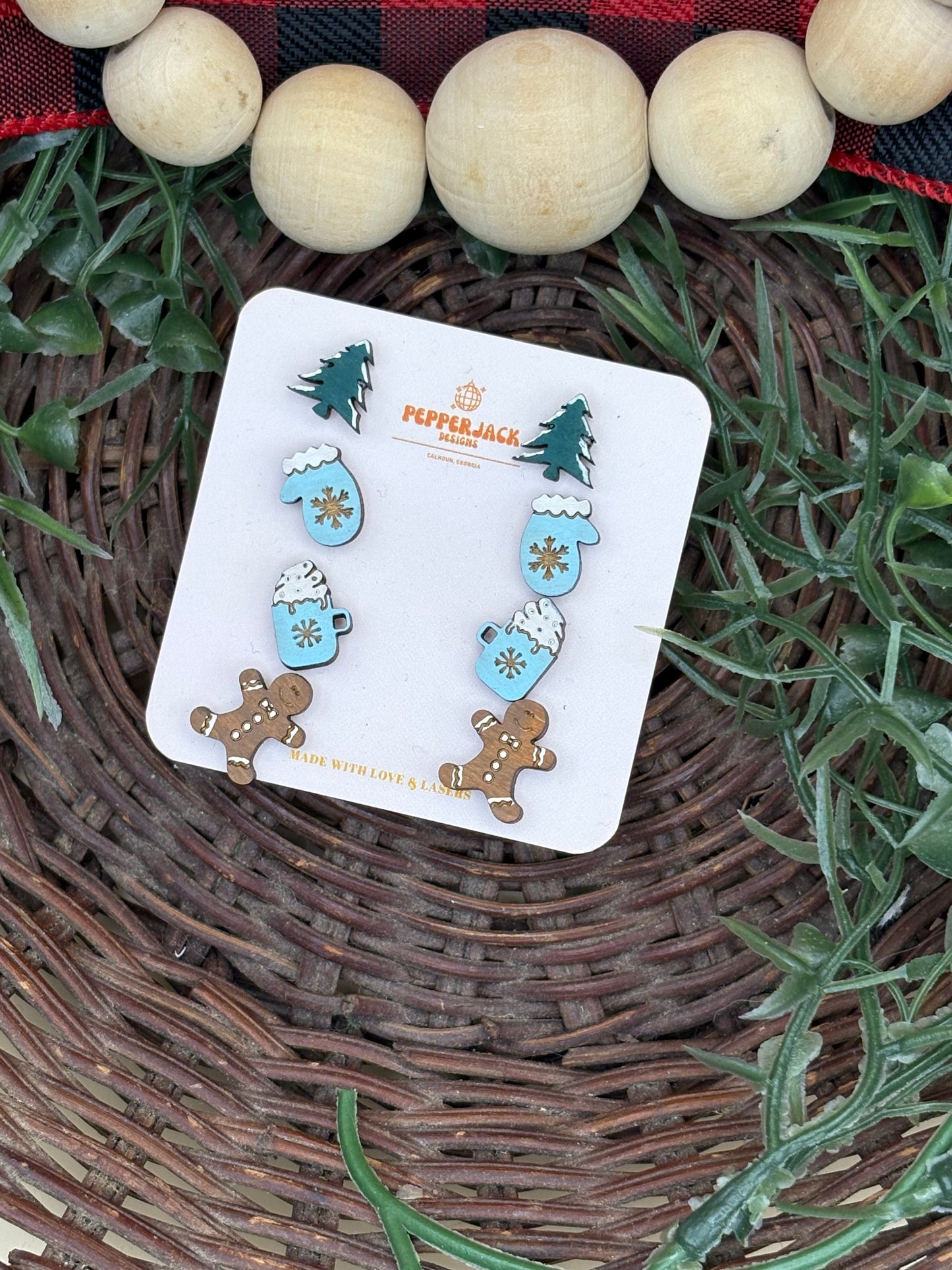 Christmas Themed Stud Earrings