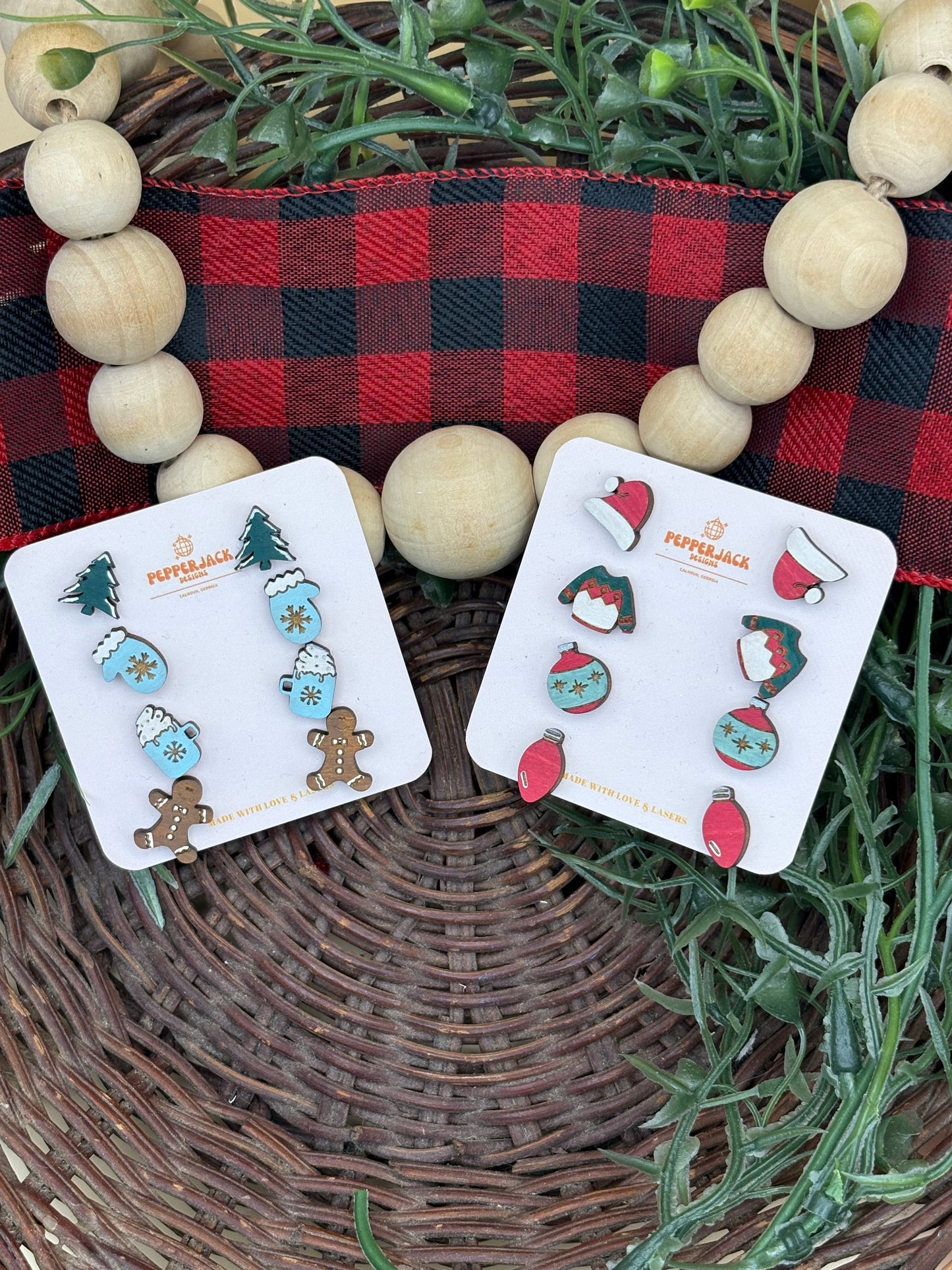 Christmas Themed Stud Earrings