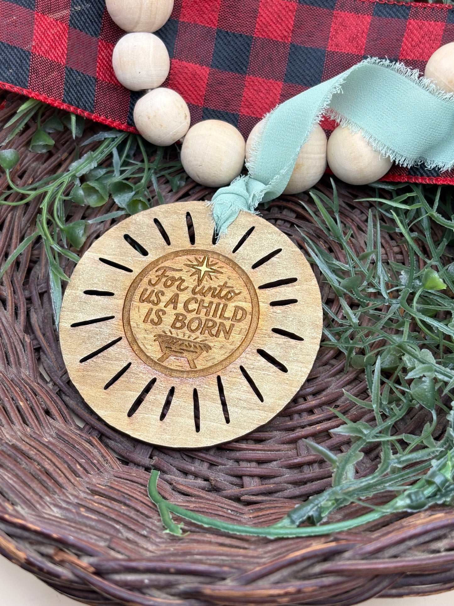 Boho Circle Faith Inspired Ornaments